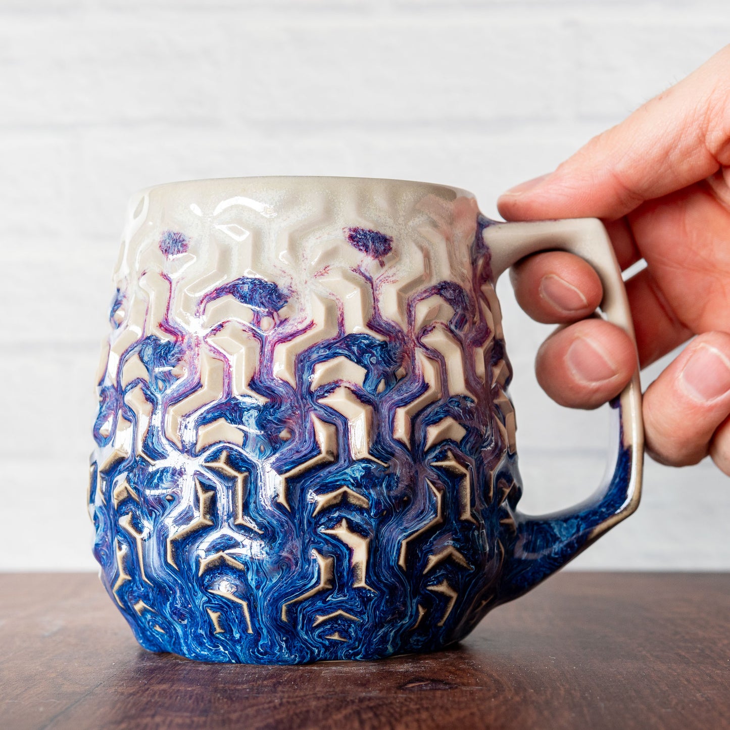 16oz 'Magenta Fire' Triweave Mug