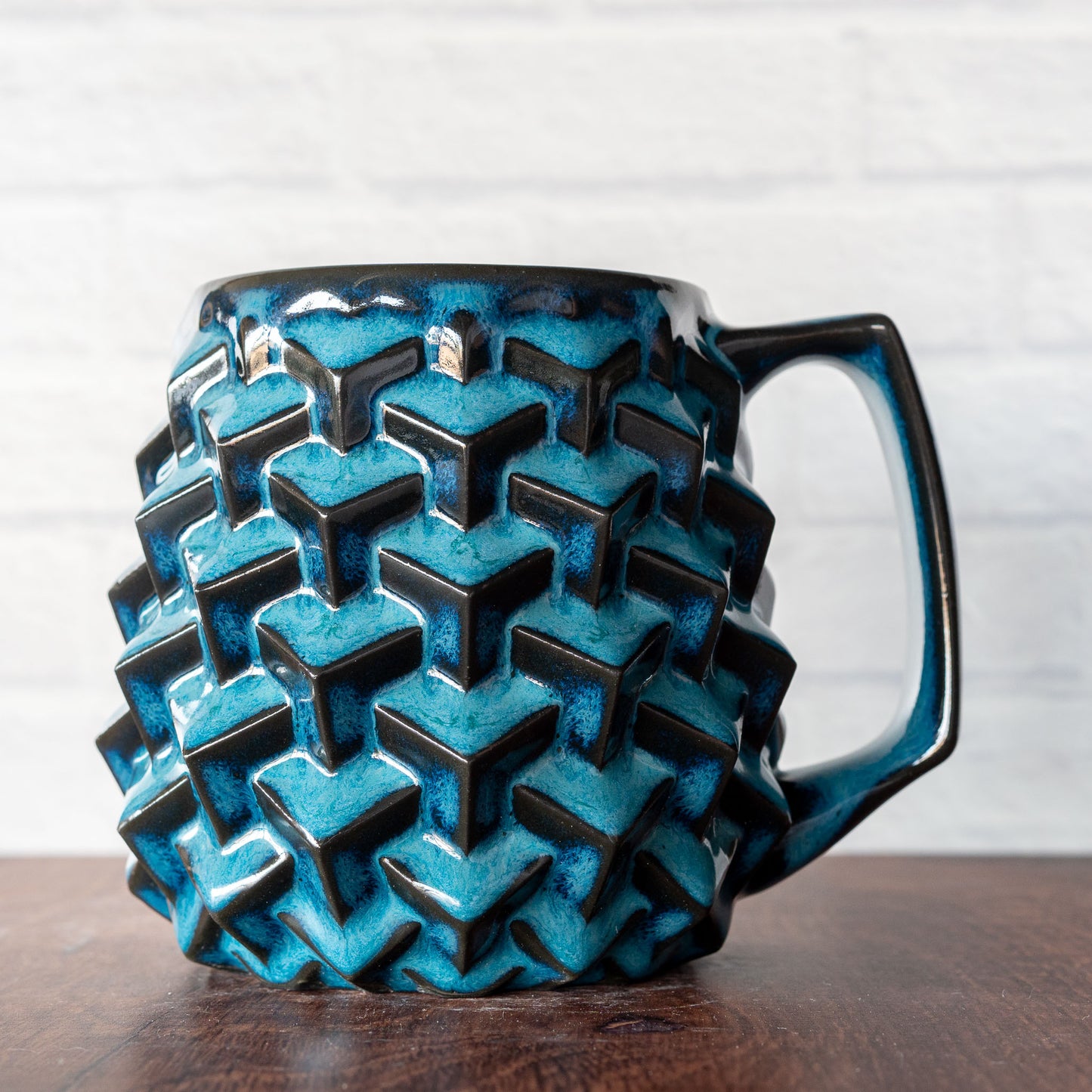 'Midnight Surf' Super Cubes 16oz Mug