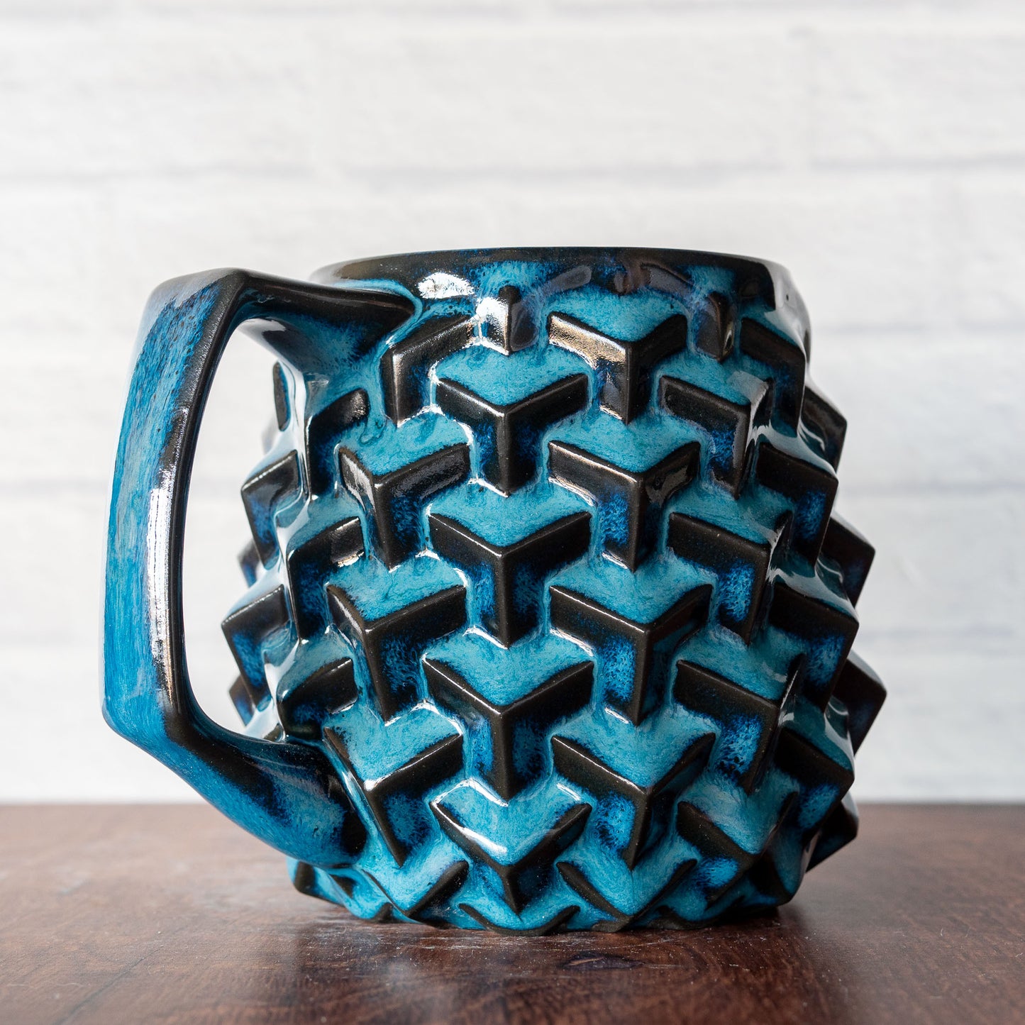 'Midnight Surf' Super Cubes 16oz Mug