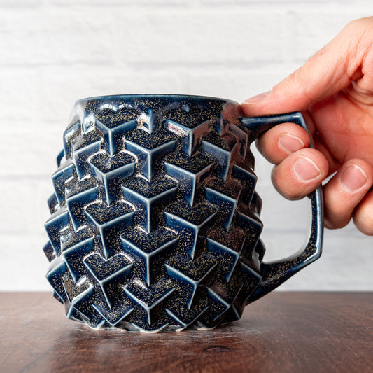 'Blue Teadust' Super Cubes 16oz Mug