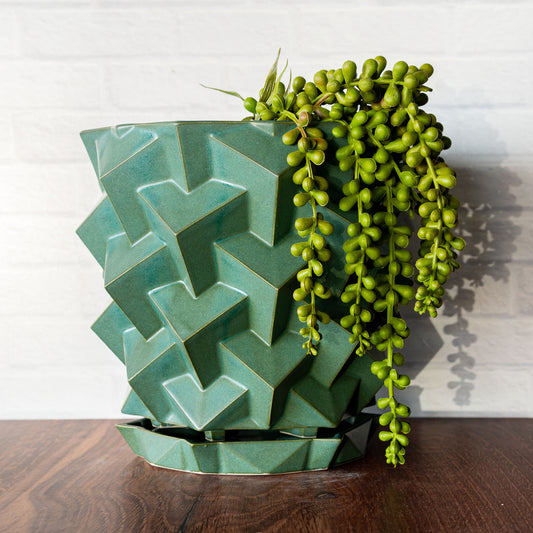 'Jade Matte' Mega Cubes Planter