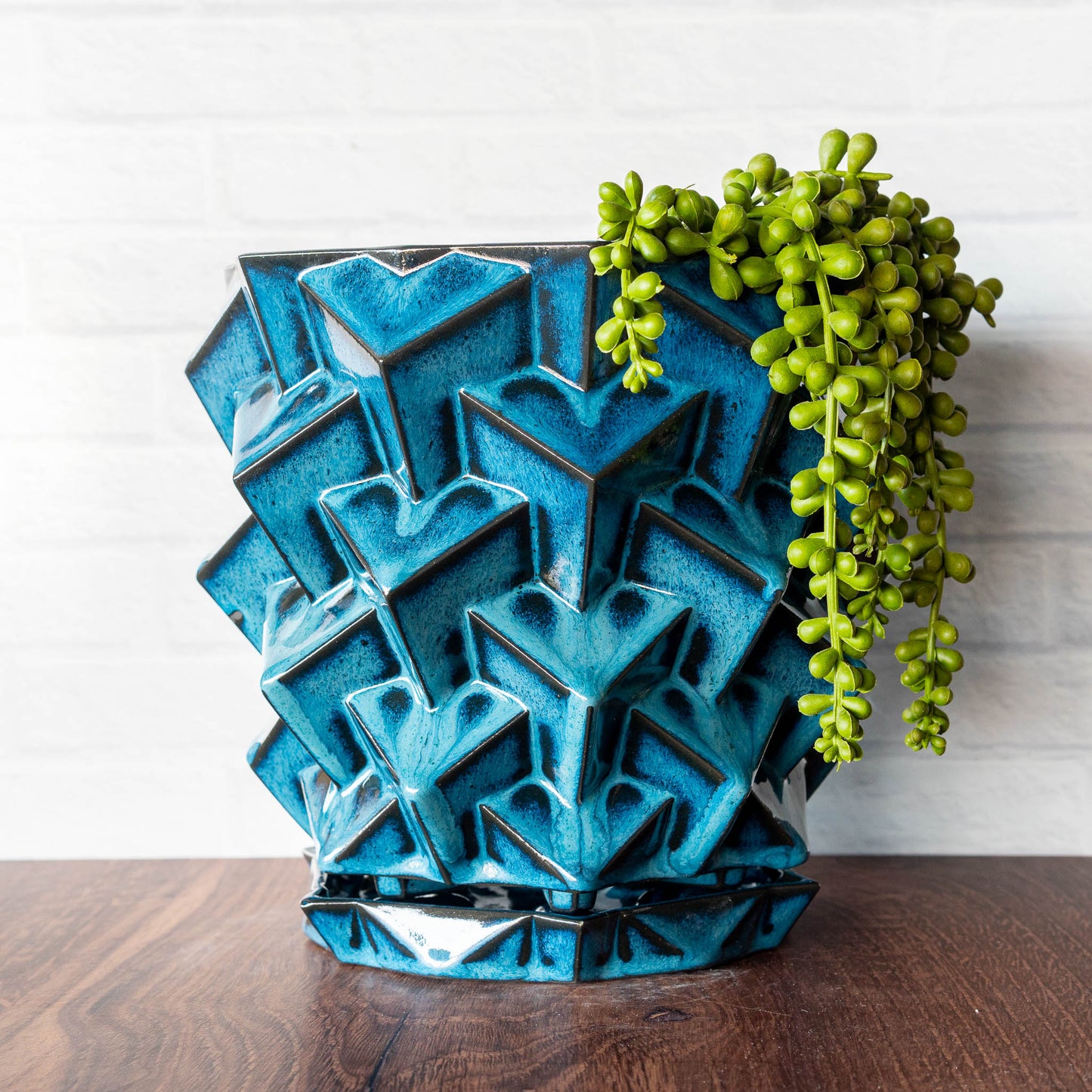 'Midnight Surf' Mega Cubes Planter