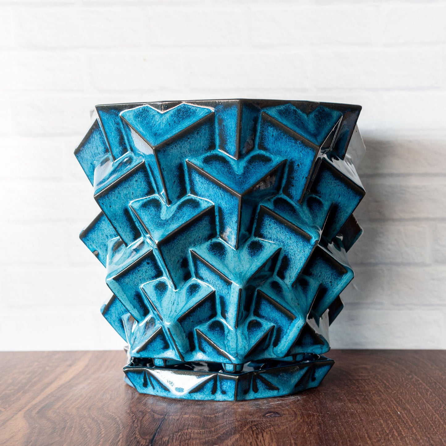 'Midnight Surf' Mega Cubes Planter