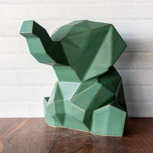 Large 'Jade Matte' Elephant