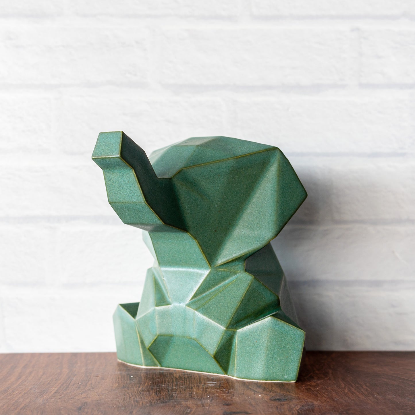 Medium 'Jade Matte' Elephant