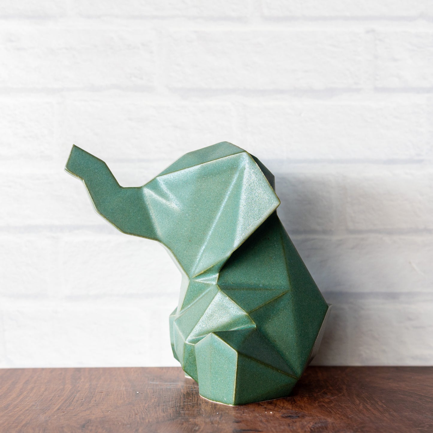 Medium 'Jade Matte' Elephant