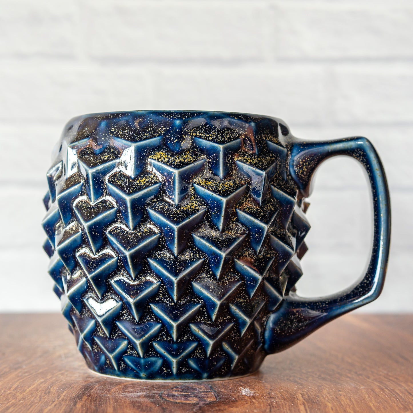 12oz 'Blue Teadust' Cubes Mug