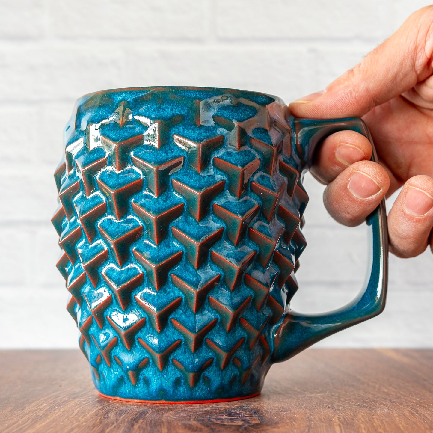 20oz 'Blue Raspberry' Cubes Mug