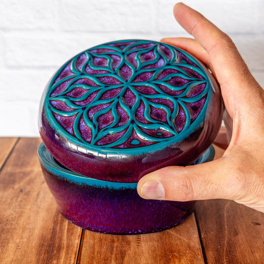 'Dragon Blood' Lidded Jar