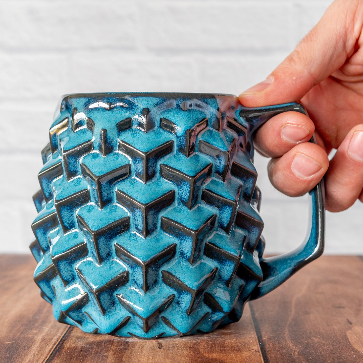 'Midnight Surf' Super Cubes 16oz Mug