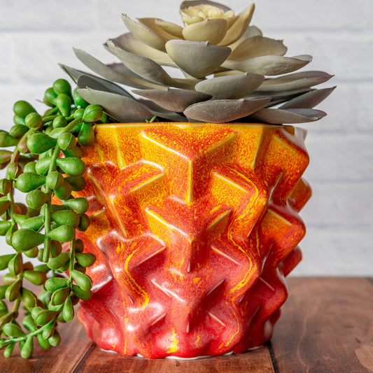 'Magma' Medium Cubes Planter